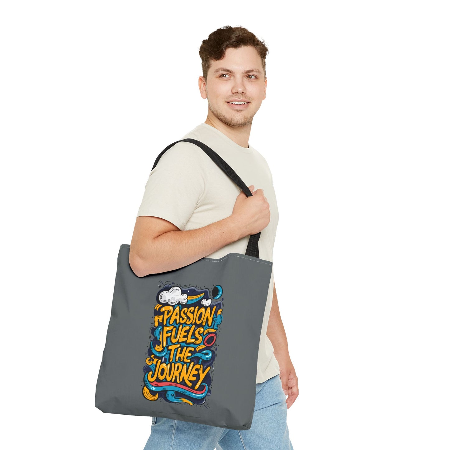 Passion Fuels The Journey Tote Bag (AOP)