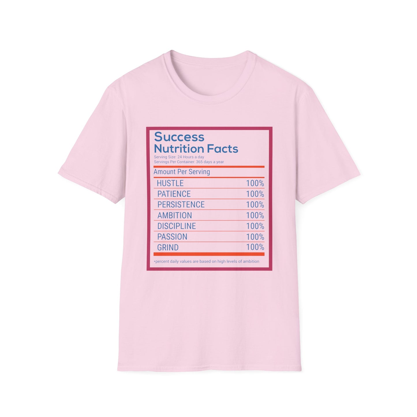 Success Nutrition Facts Unisex Softstyle T-Shirt