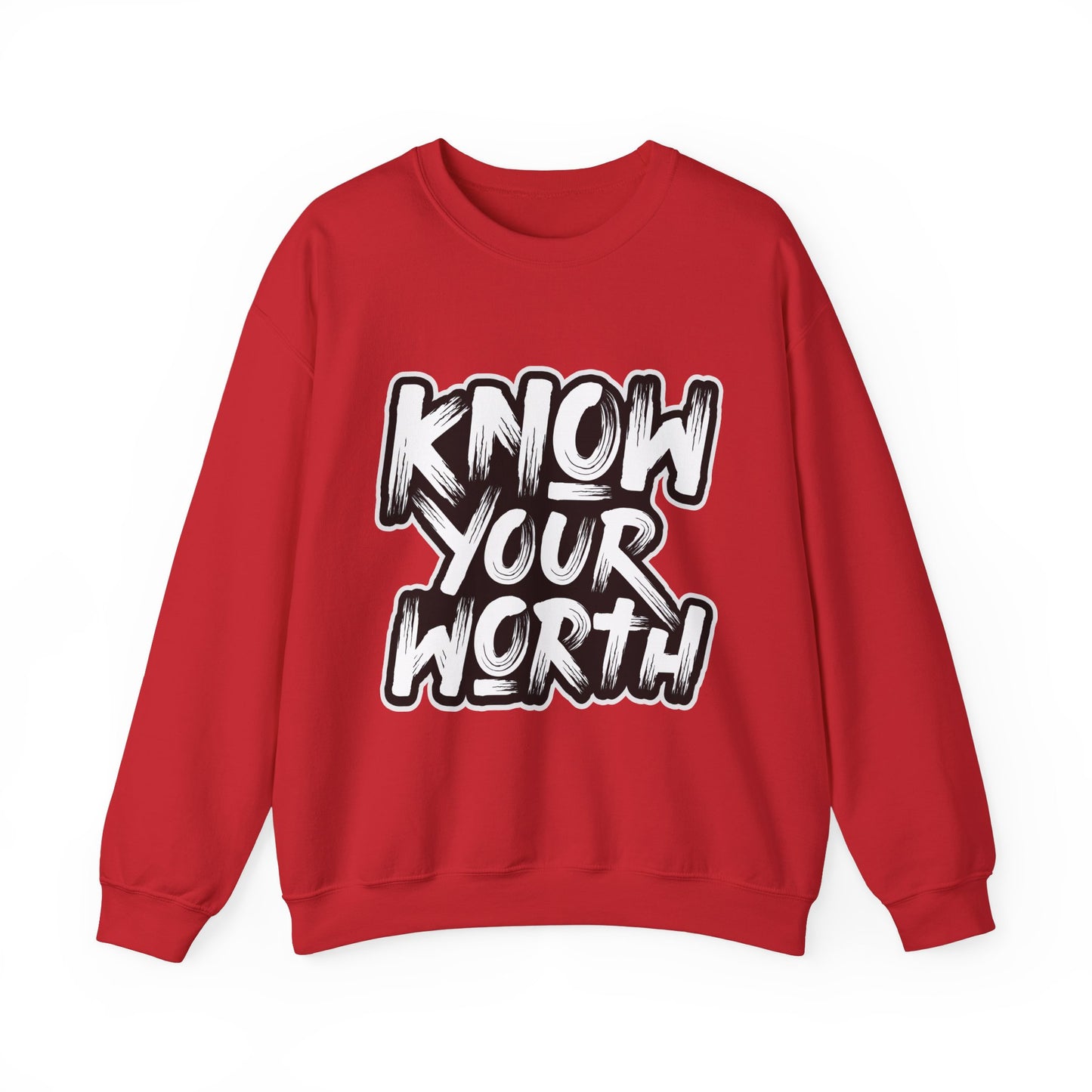 Know Your Worth Unisex Heavy Blend™ Crewneck Sweatshirt