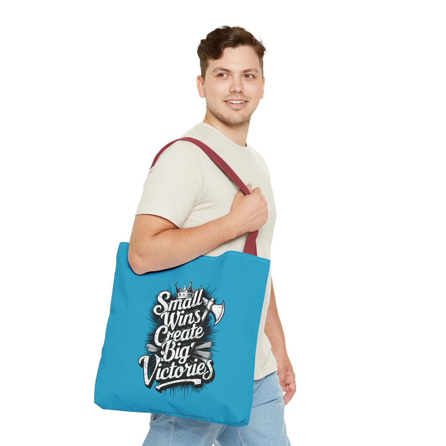 Small Wings Create Big Victories Tote Bag (AOP)