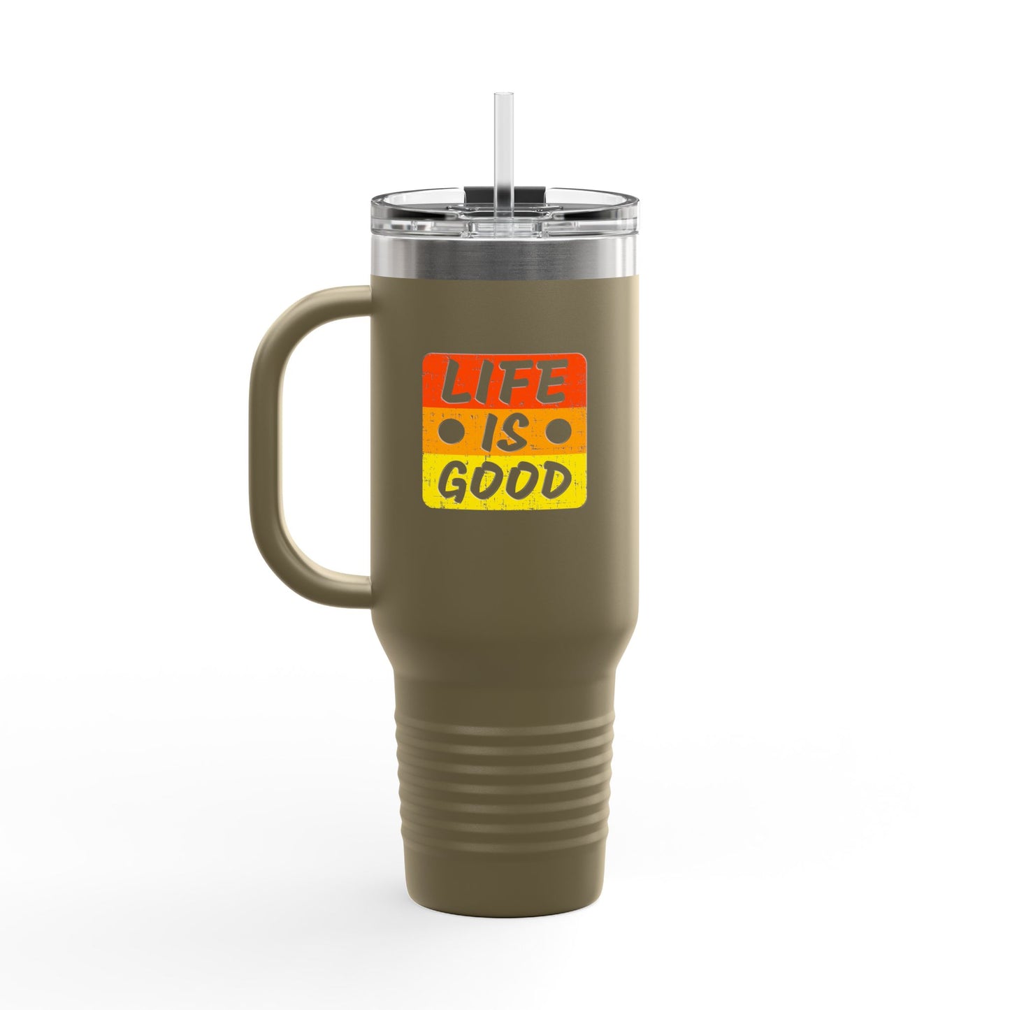 Life Is Good Insulated Travel Mug, 40oz