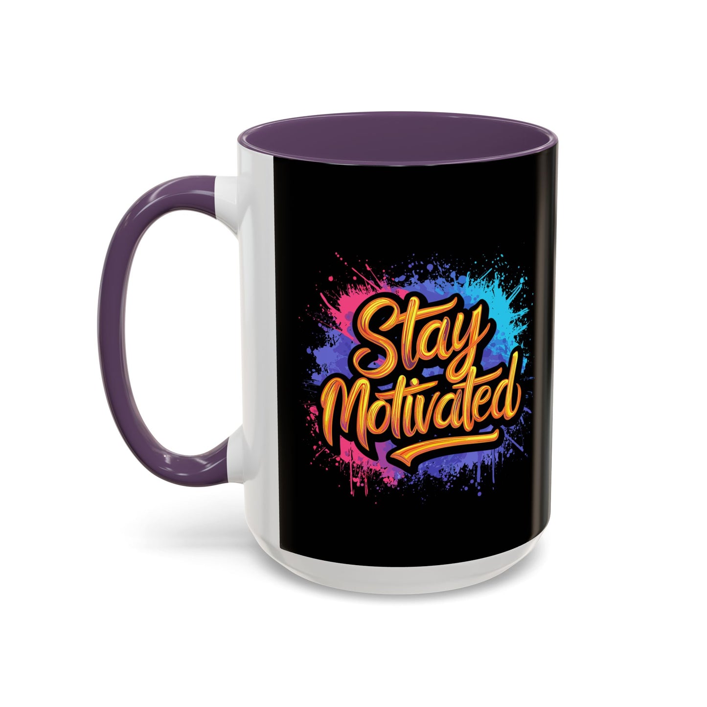 Stay Motivated Accent Coffee Mug (11, 15oz)