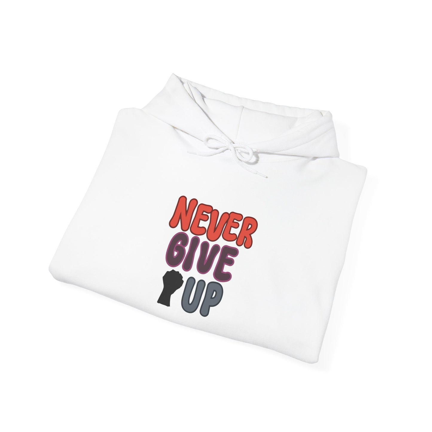 Never Give Up Unisex Heavy Blend™ Hooded Sweatshirt
