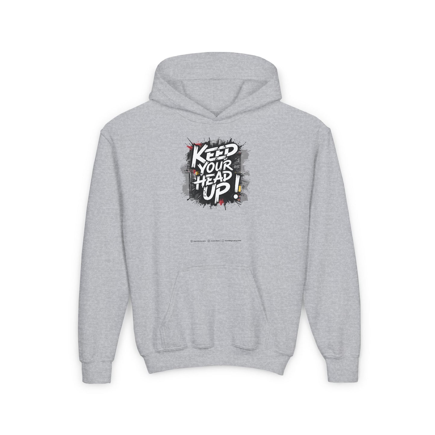 Keep Your Head Up ! Youth Heavy Blend Hooded Sweatshirt