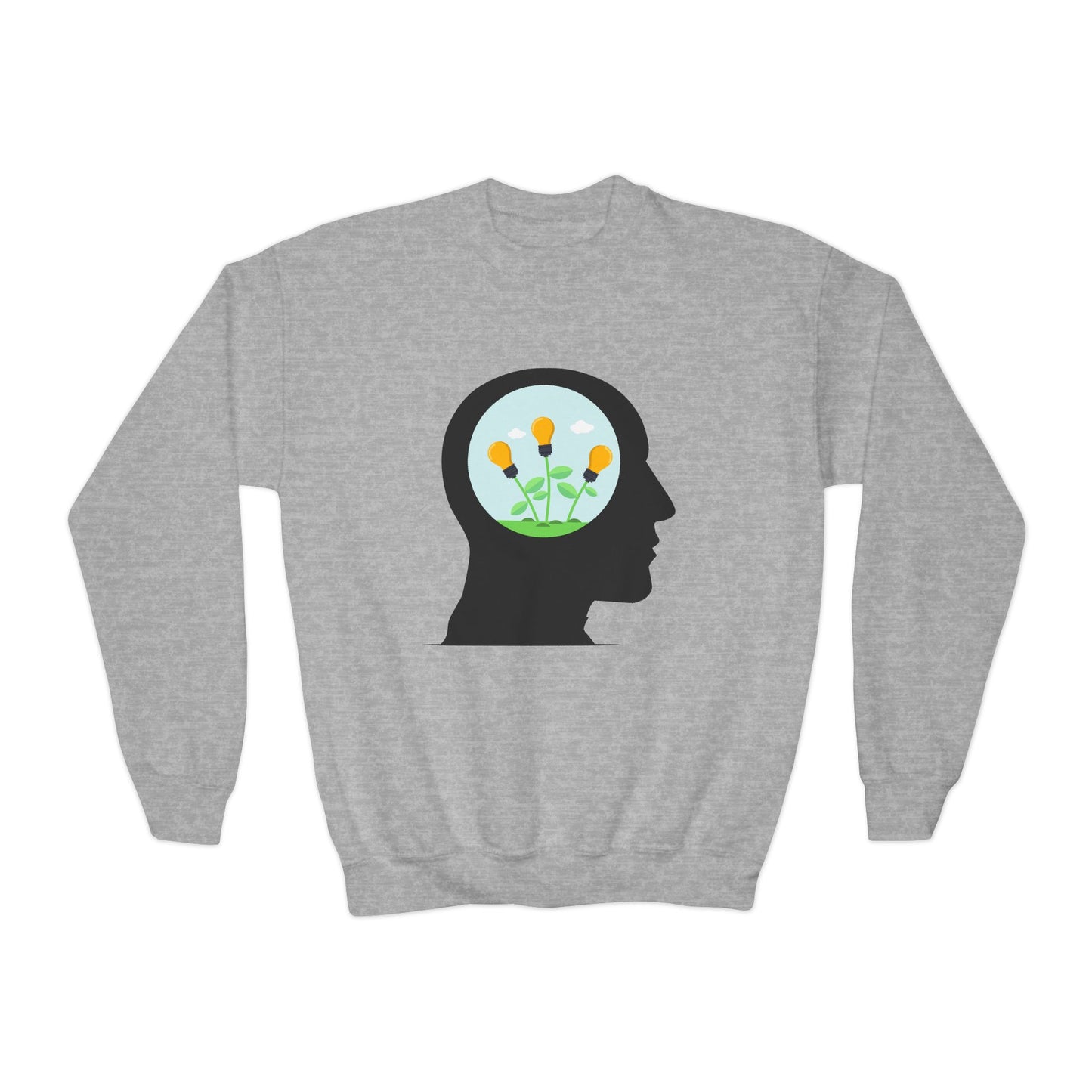 Mindset And Positive Thoughts Youth Crewneck Sweatshirt