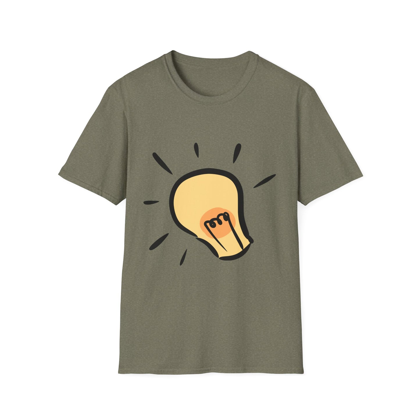 Inspire Idea Bulb Unisex Softstyle T-Shirt