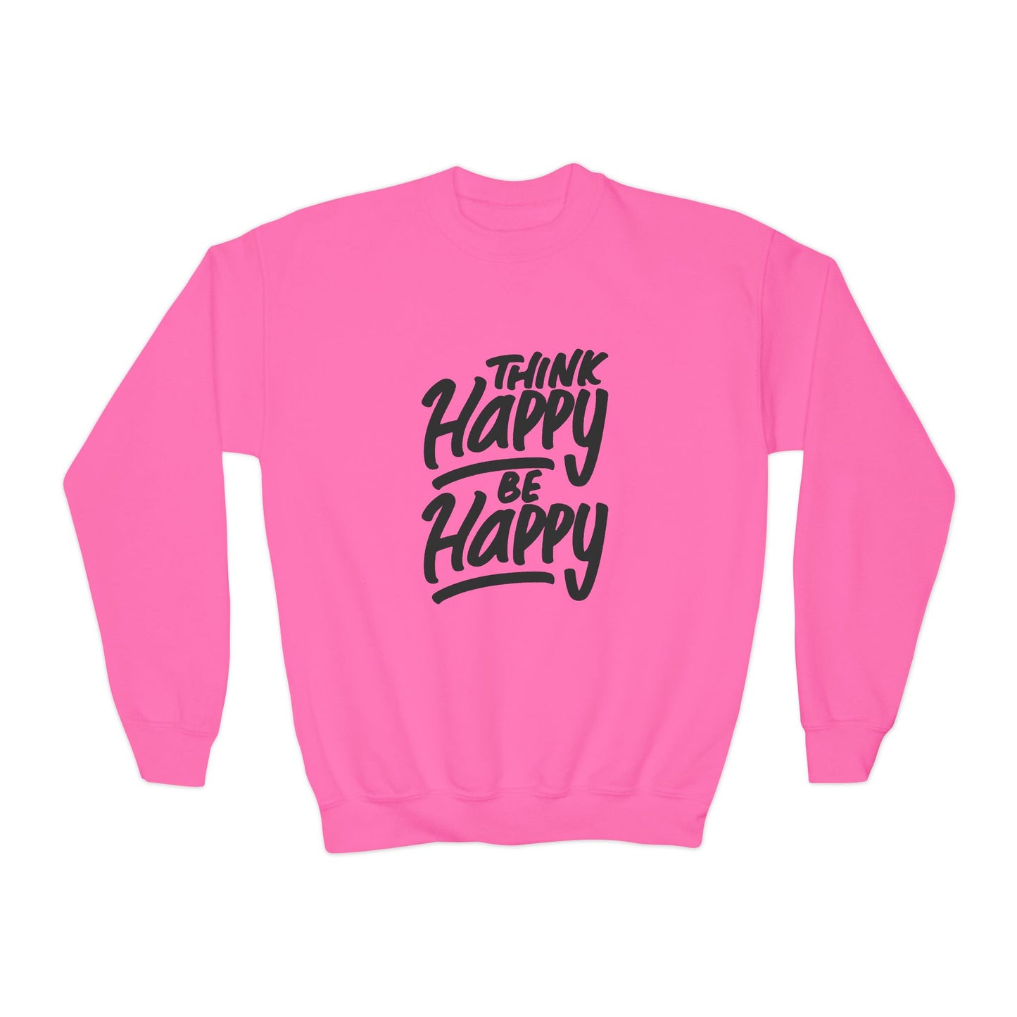 Think Happy Be Happy Youth Crewneck Sweatshirt