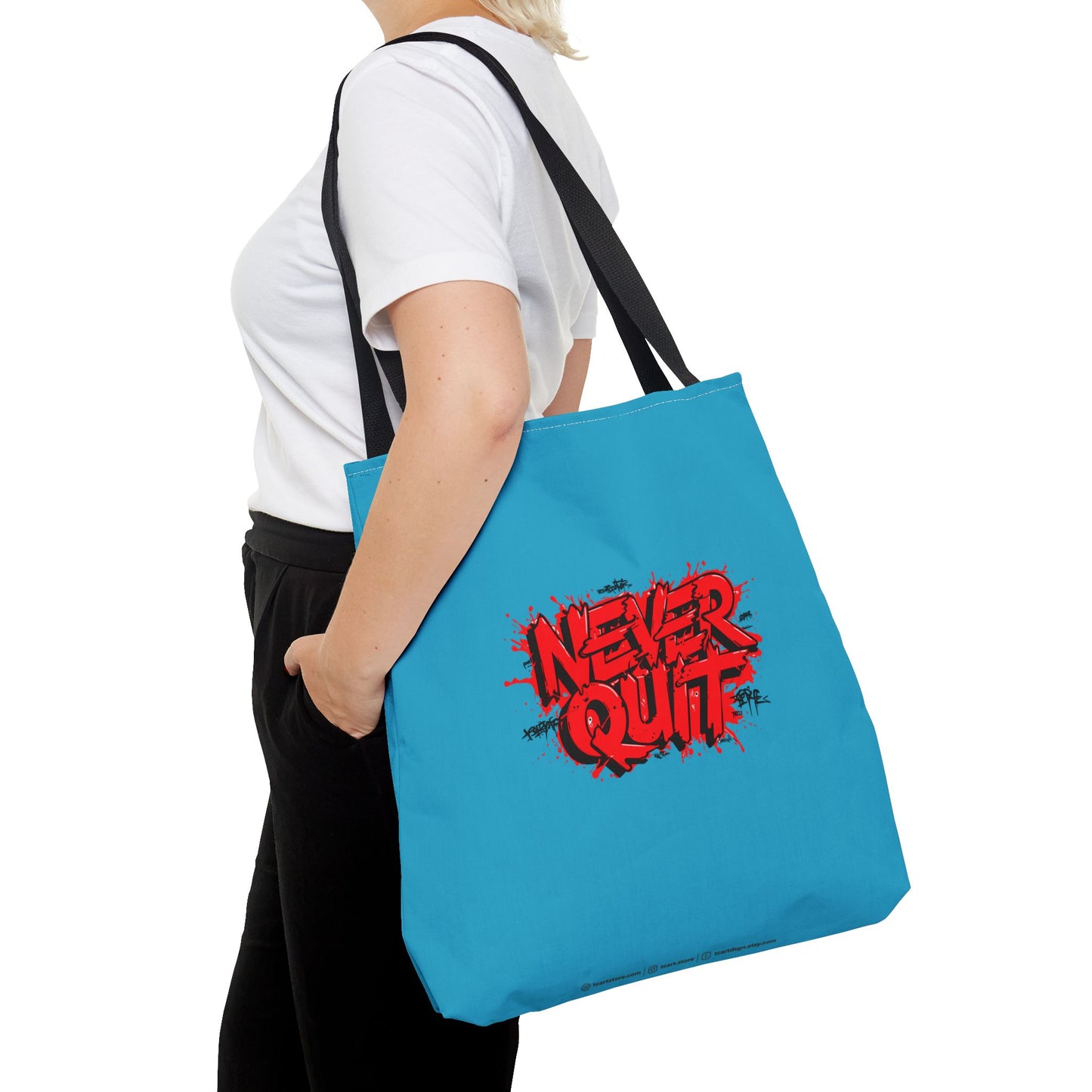 Never Quit Tote Bag (AOP)