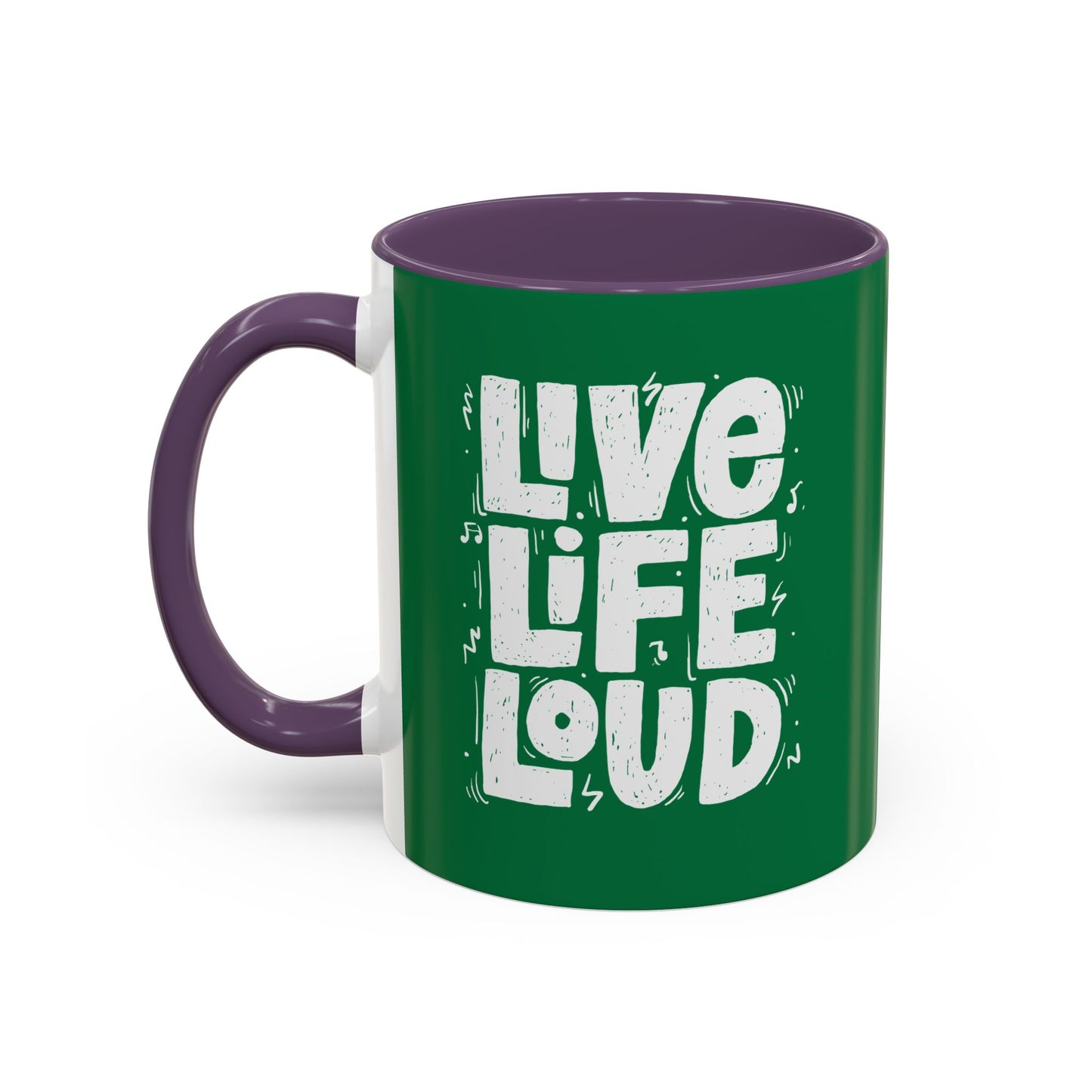 Live Life Loud Accent Coffee Mug (11, 15oz)