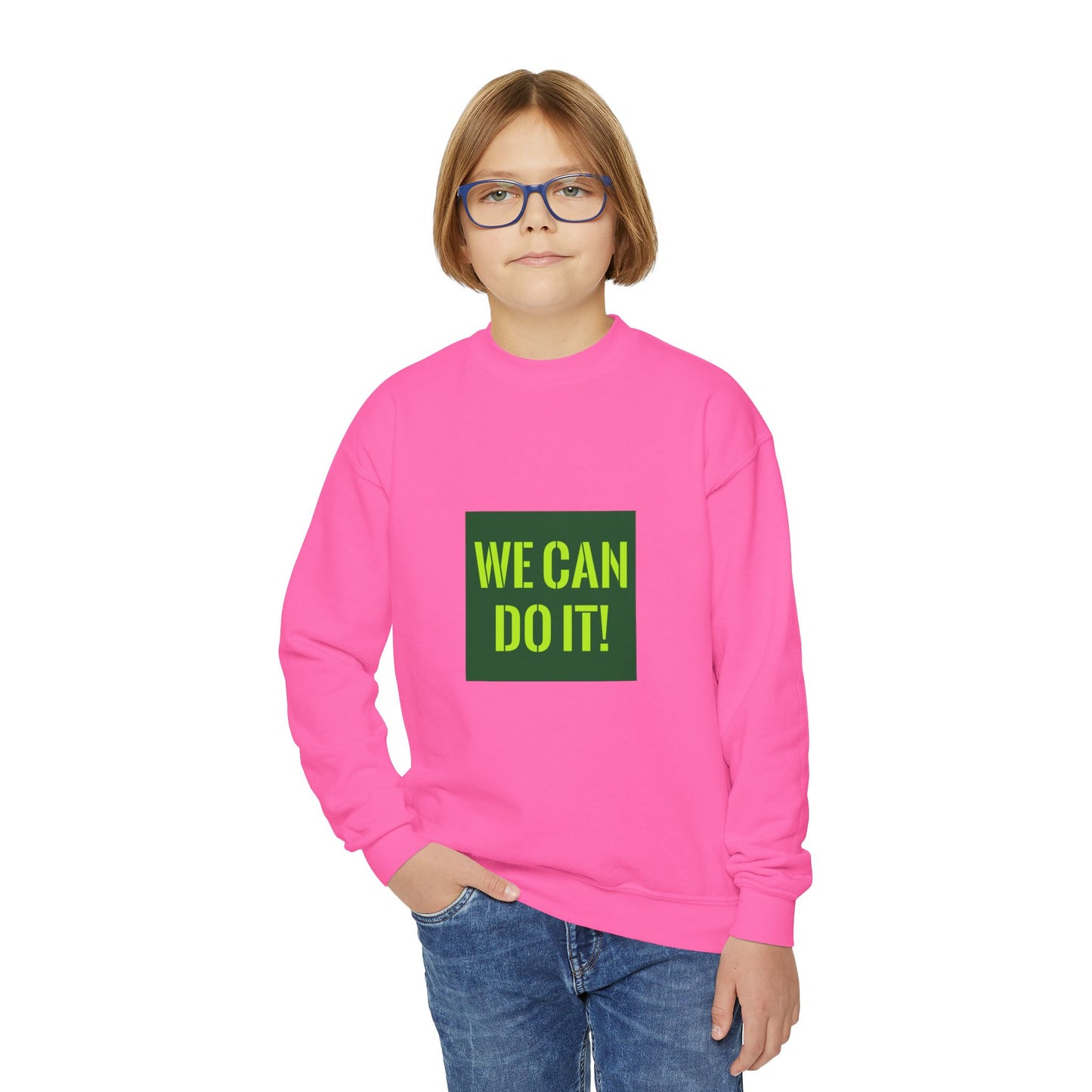 We Can Do It Youth Crewneck Sweatshirt
