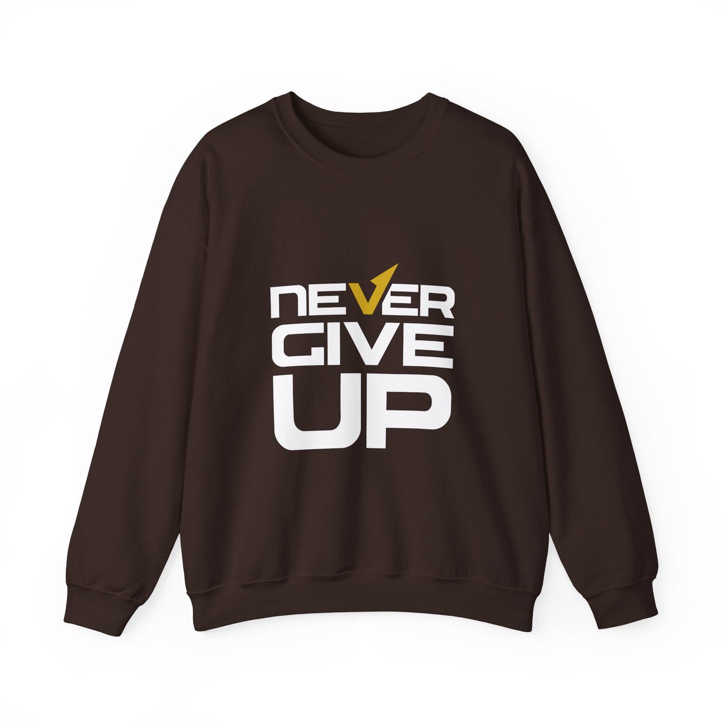 Never Give Up Unisex Heavy Blend™ Crewneck Sweatshirt