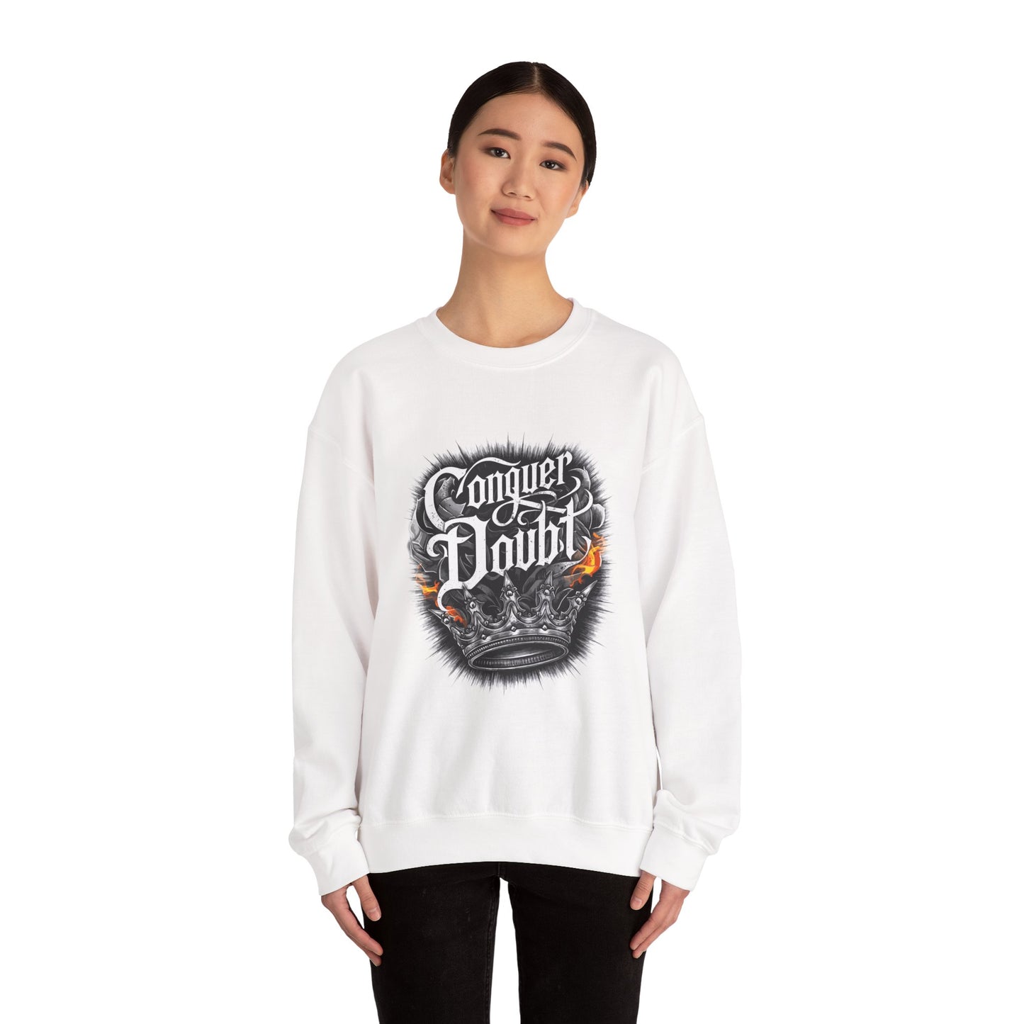 Conquer Doubt Unisex Heavy Blend™ Crewneck Sweatshirt