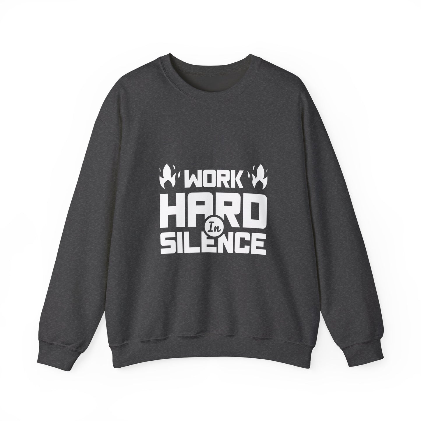 Work Hard In Silence Unisex Heavy Blend™ Crewneck Sweatshirt
