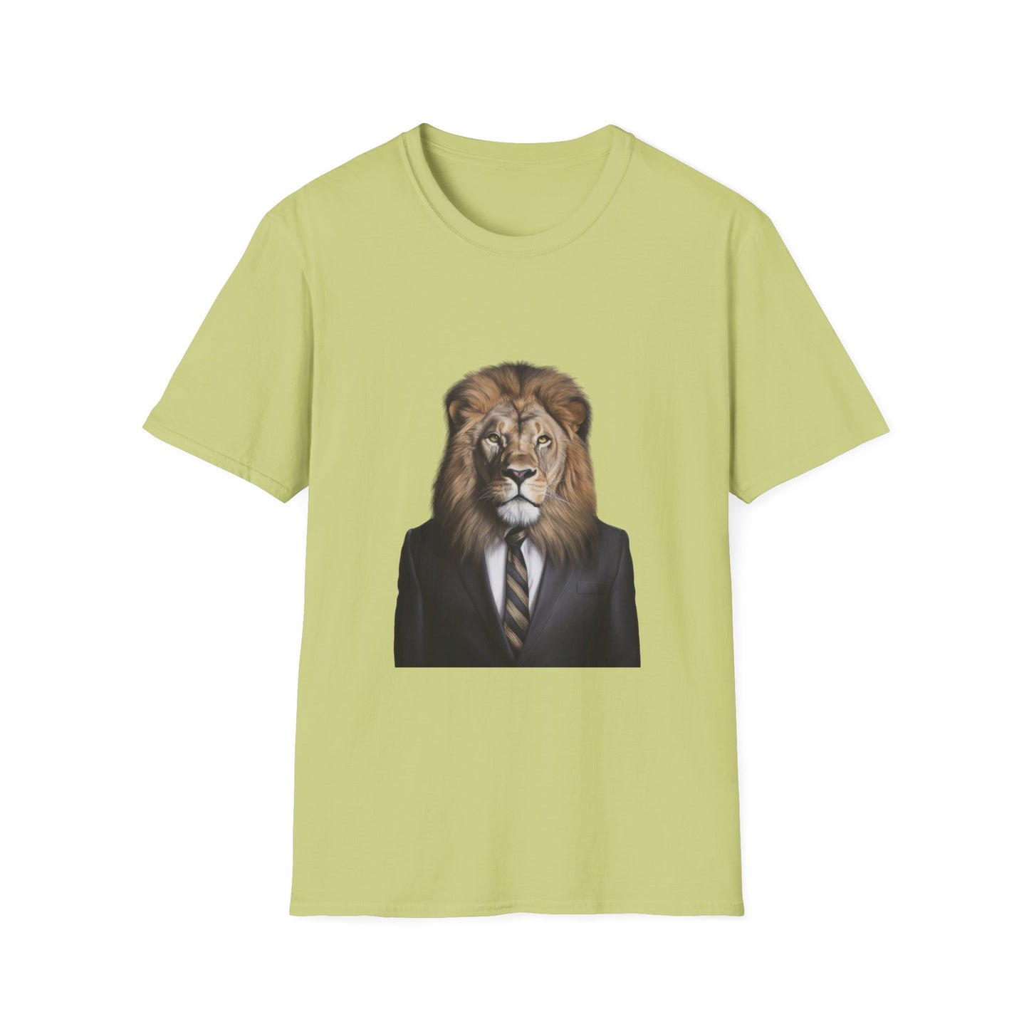 lion business person Unisex Softstyle T-Shirt