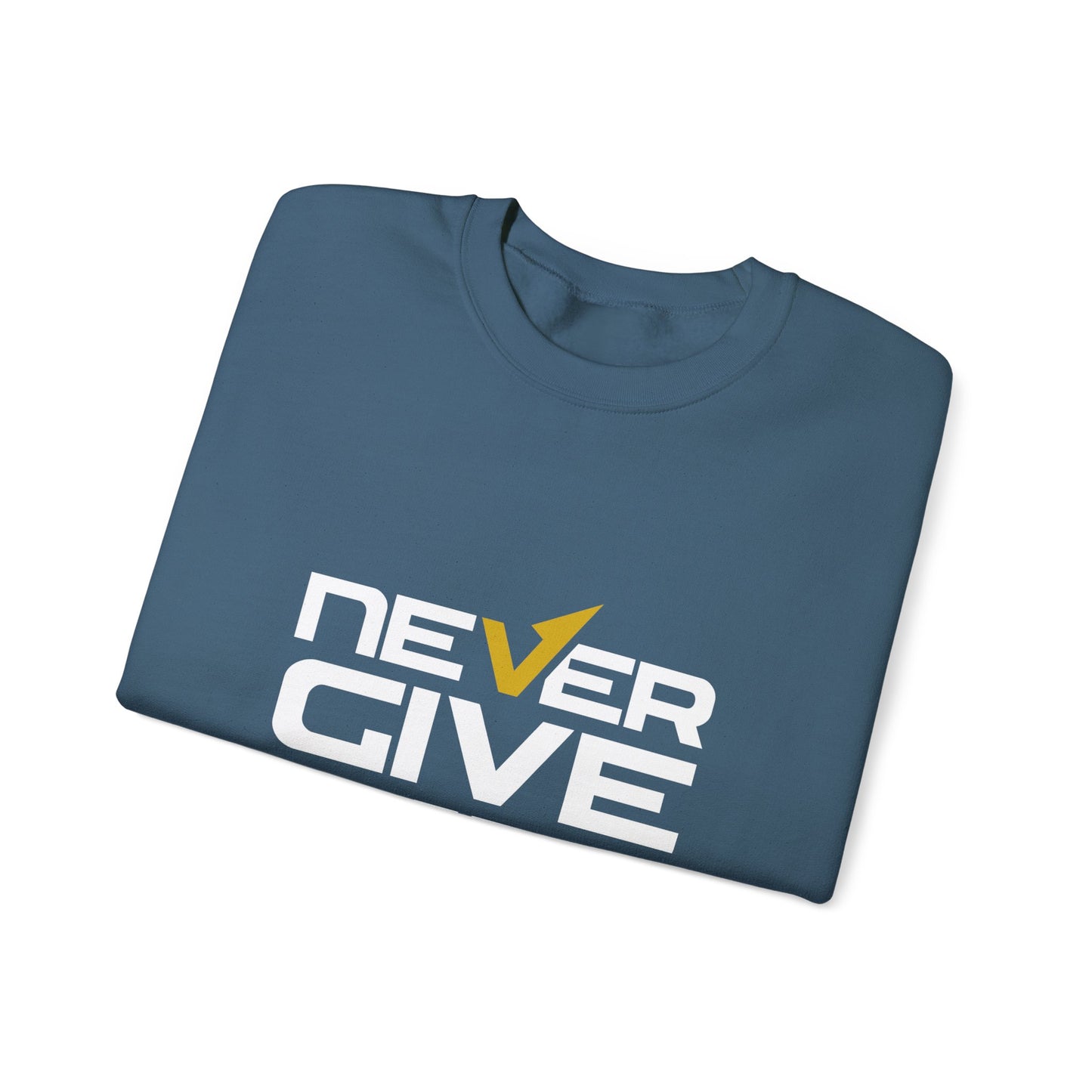 Never Give Up Unisex Heavy Blend™ Crewneck Sweatshirt