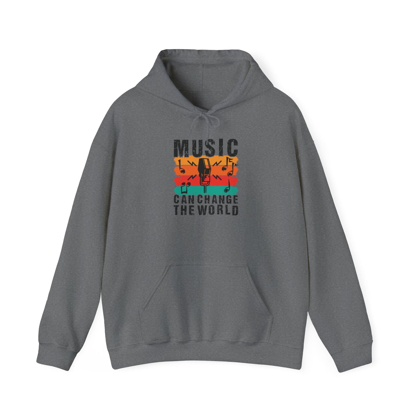 Music Can Change The World Unisex Heavy Blend™ Hooded Sweatshirt