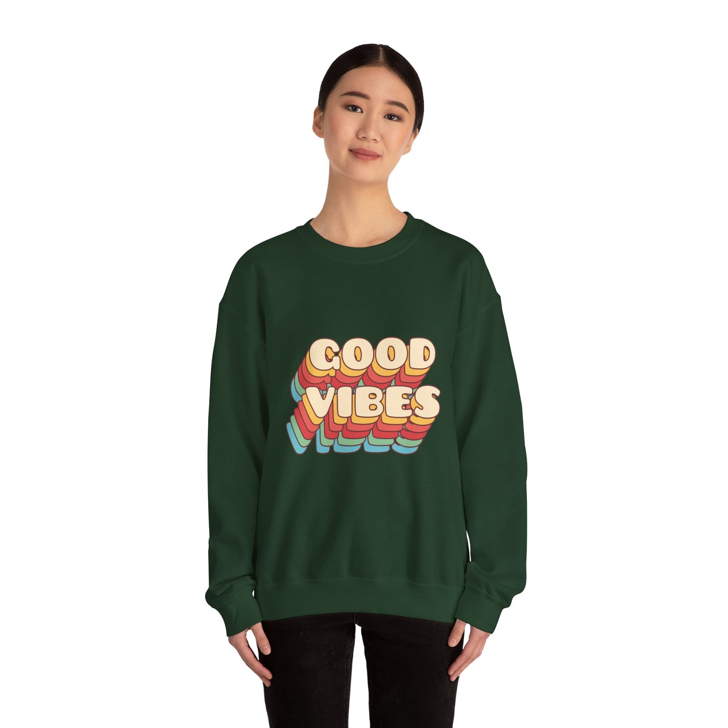 Good Vibes Unisex Heavy Blend™ Crewneck Sweatshirt