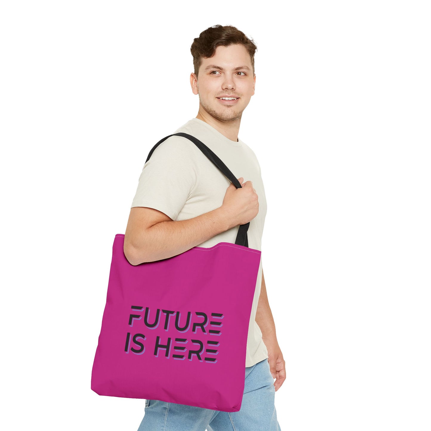 Future Is Here Tote Bag (AOP)