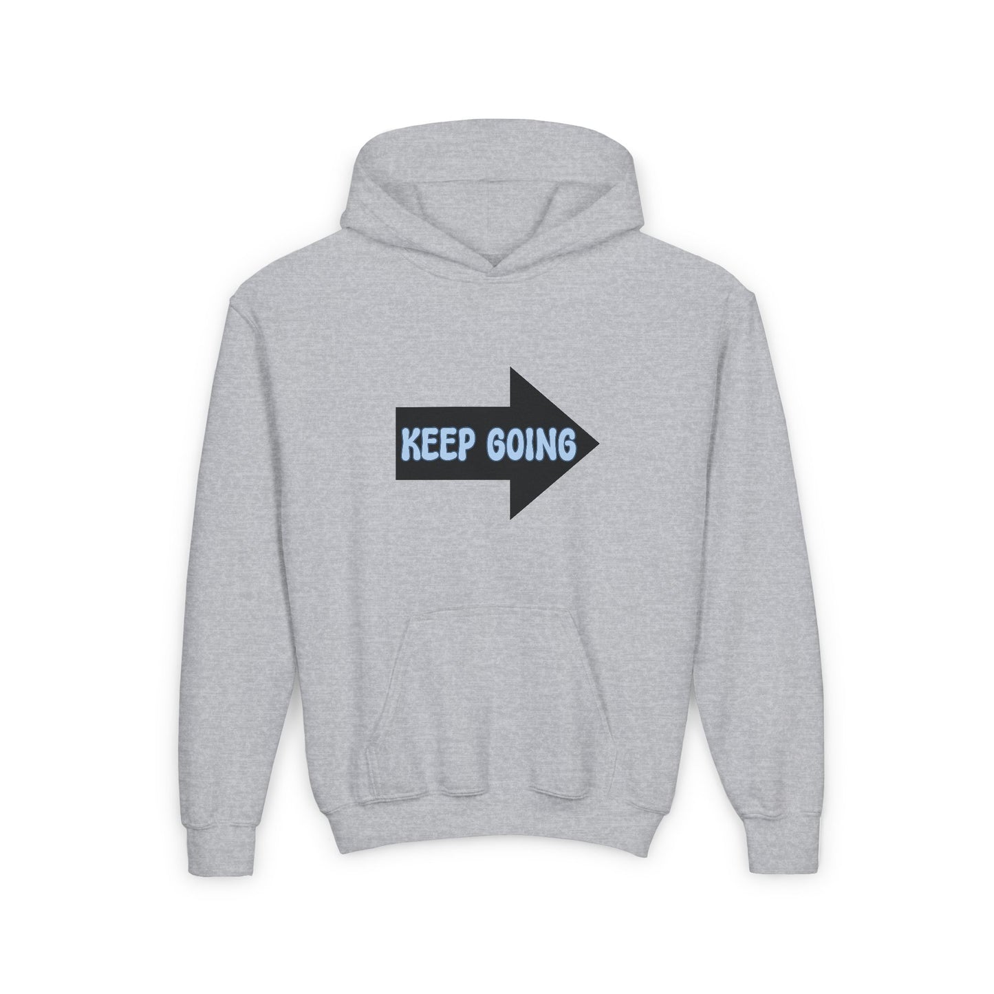 Keep Going Youth Heavy Blend Hooded Sweatshirt