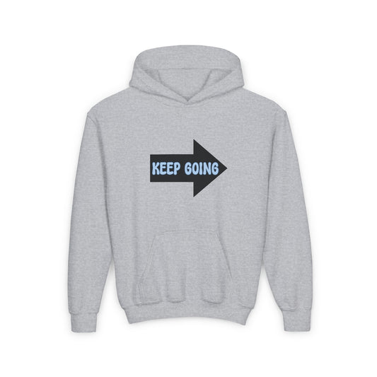 Keep Going Youth Heavy Blend Hooded Sweatshirt