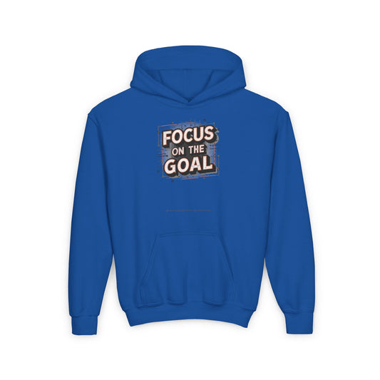 Focus On The Goal Youth Heavy Blend Hooded Sweatshirt