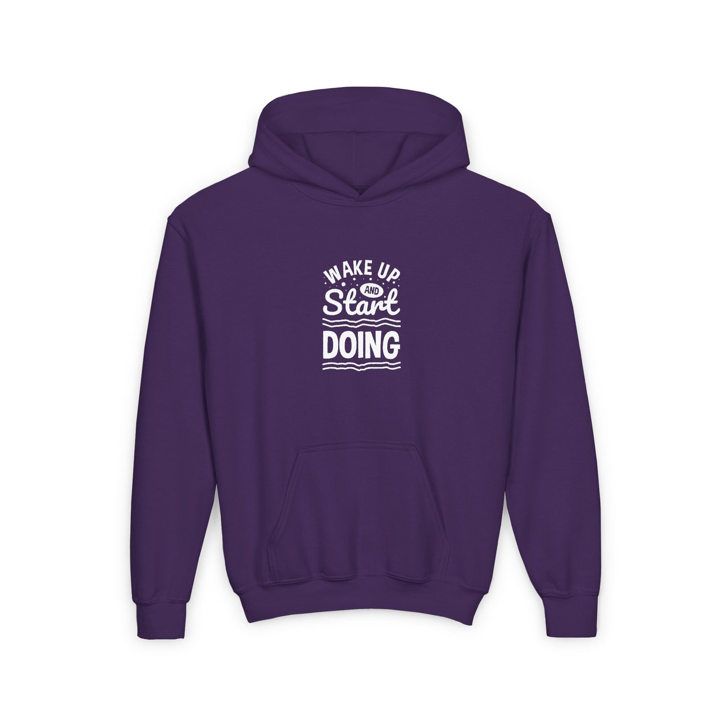 Wake Up And Start Doing Youth Heavy Blend Hooded Sweatshirt