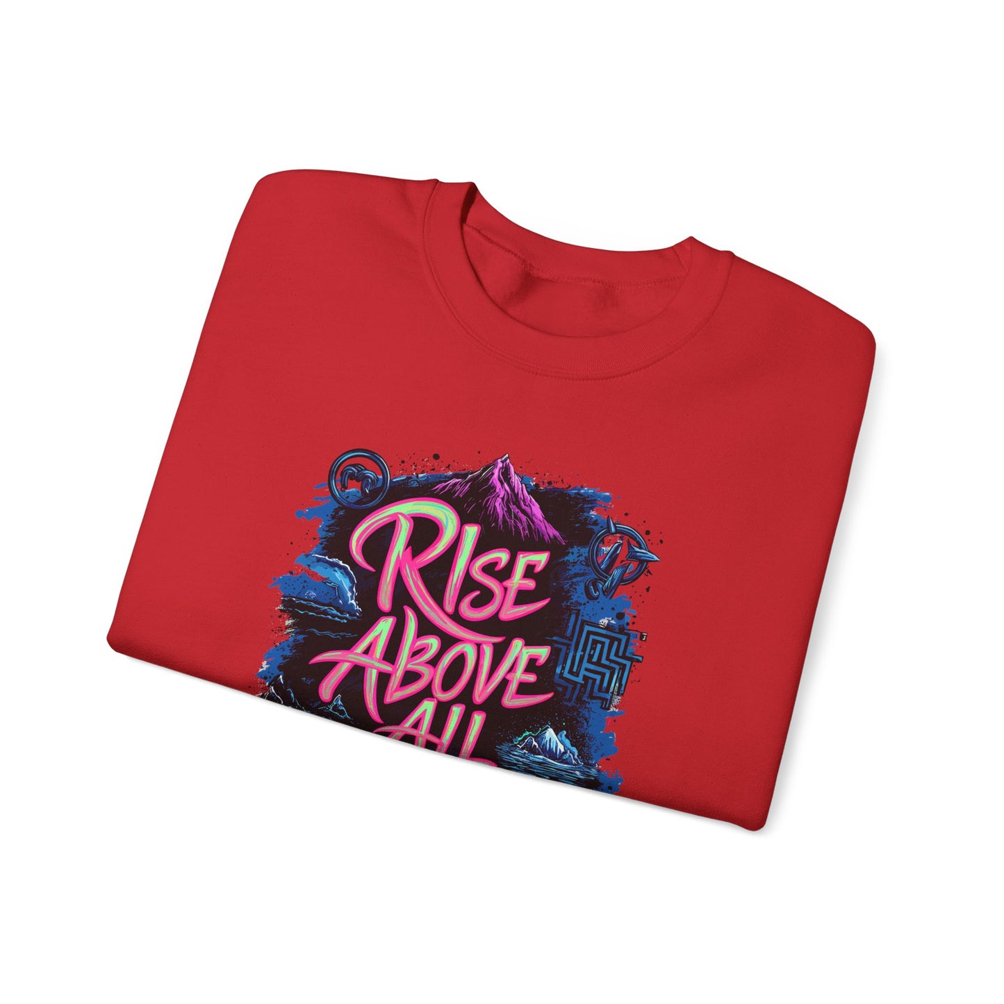 Rise Above All Challenges Unisex Heavy Blend™ Crewneck Sweatshirt