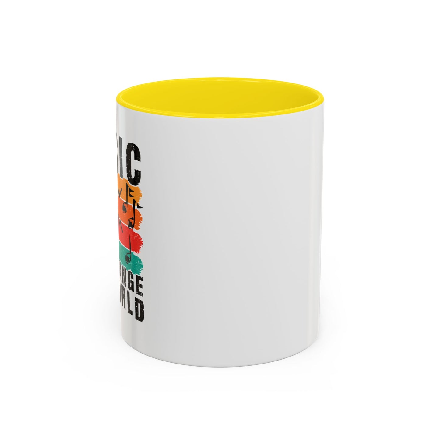 Music Can Change The World Accent Coffee Mug (11, 15oz)