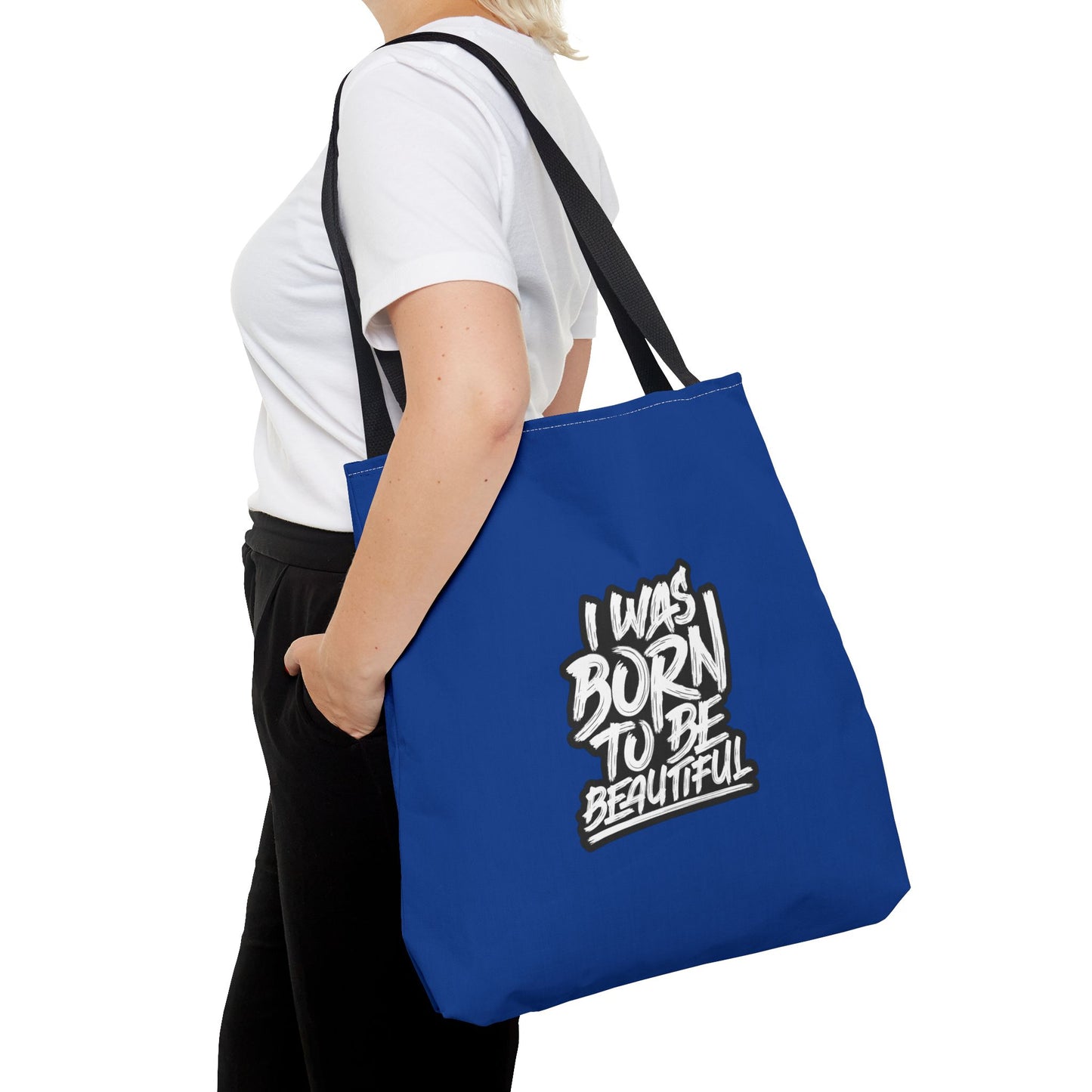 I Was Born To Be Beautiful Tote Bag (AOP)