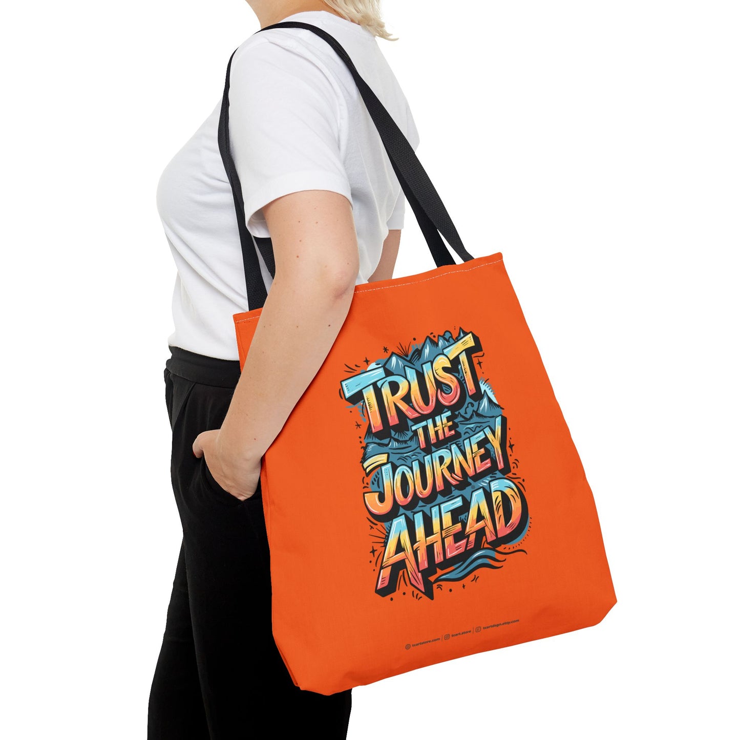 Trust The Journey Ahead Tote Bag (AOP)