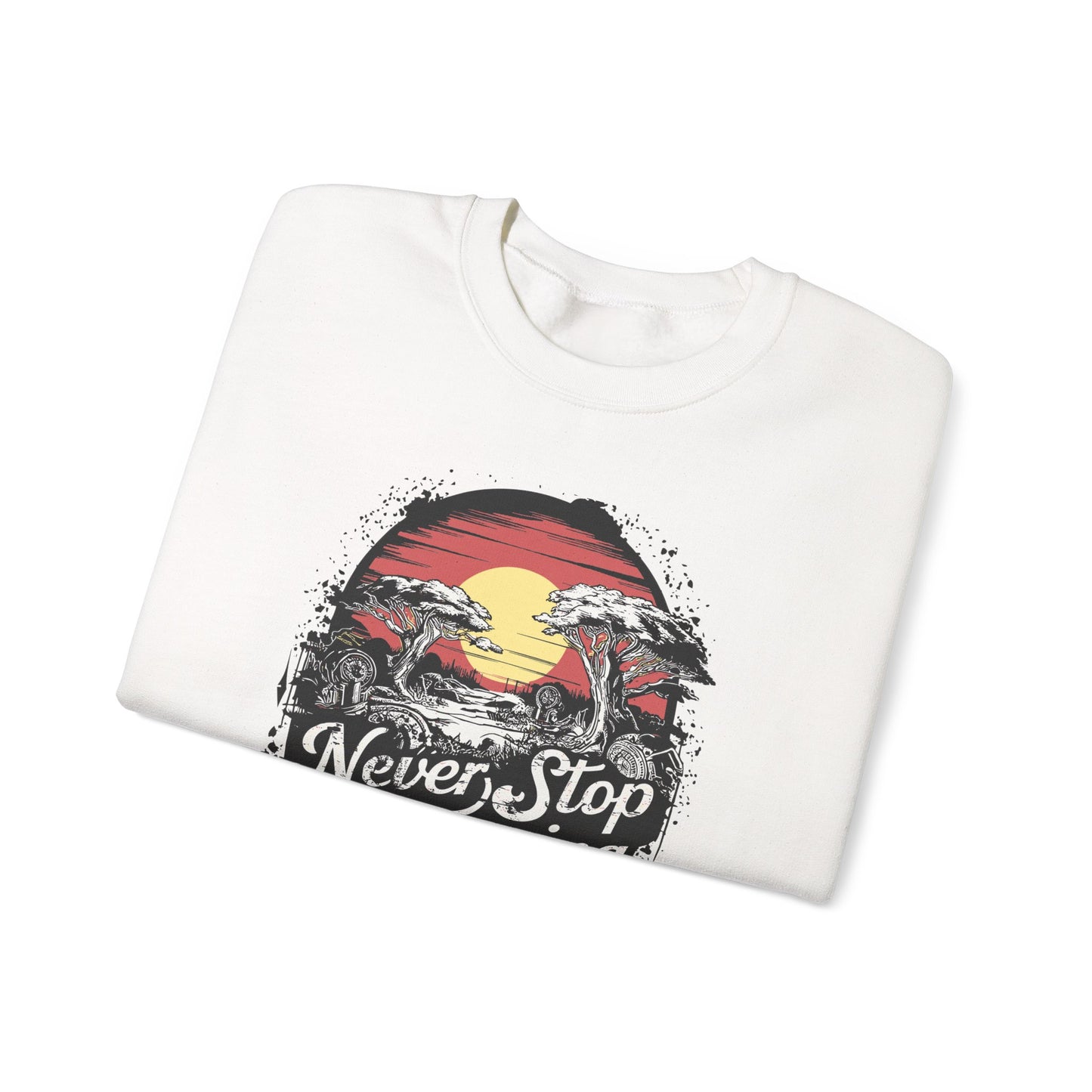 Never Stop Dreaming Big Unisex Heavy Blend™ Crewneck Sweatshirt