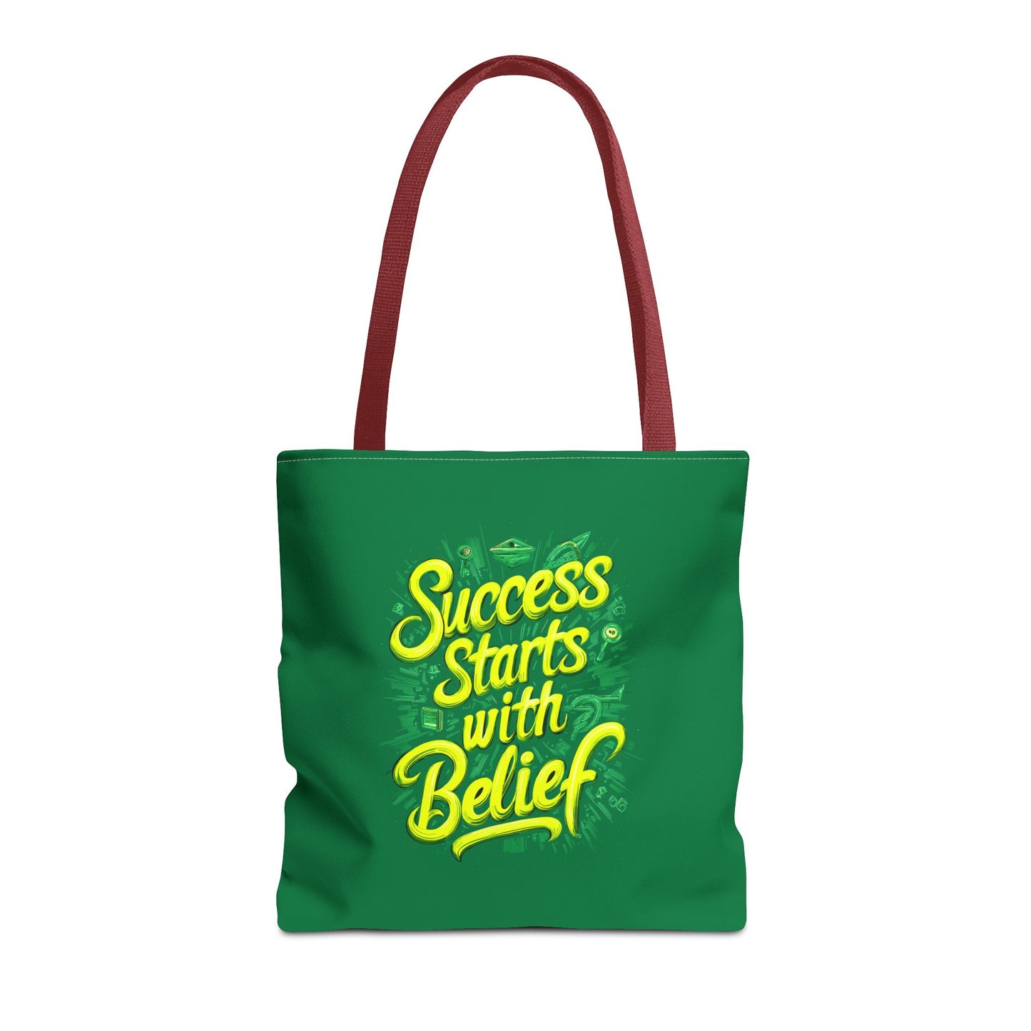 Success Starts With Belief Tote Bag (AOP)