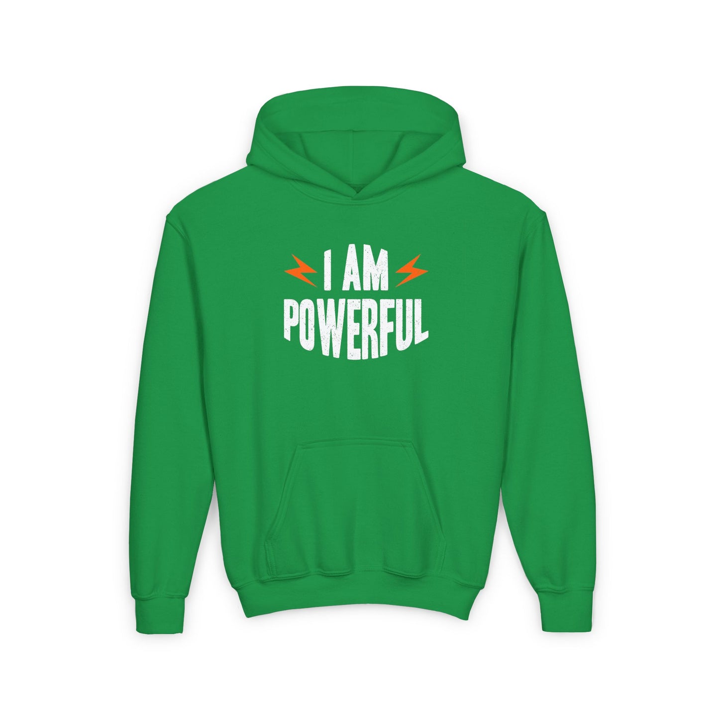 I Am Powerful Youth Heavy Blend Hooded Sweatshirt