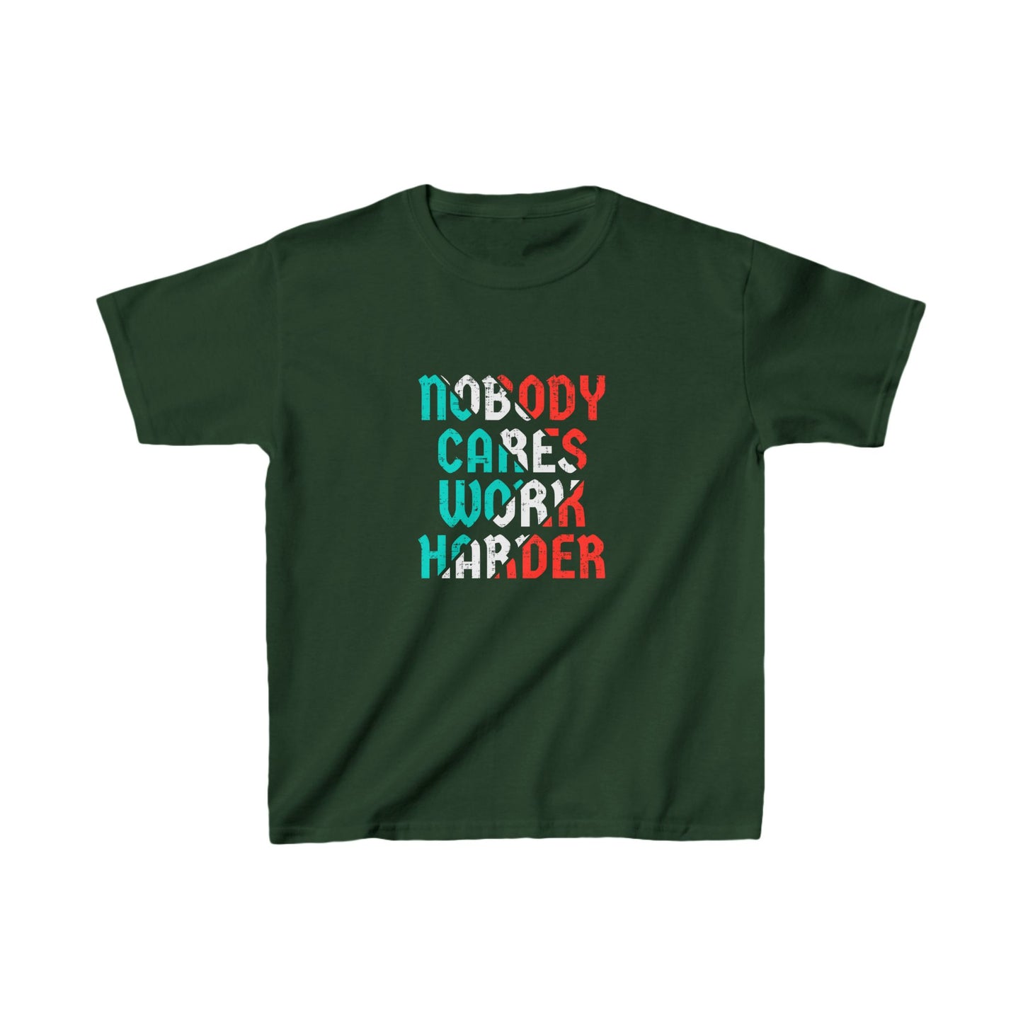 Nobody Cares Work Harder Kids Heavy Cotton™ Tee