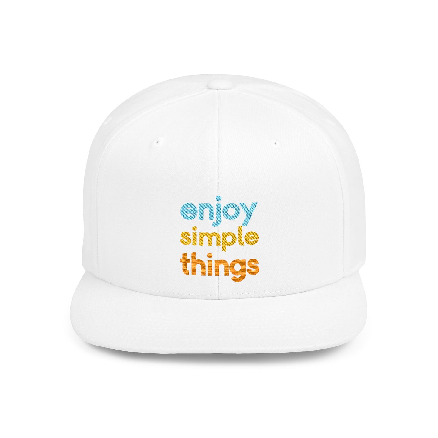 Enjoy Simple Things Flat Bill Snapback