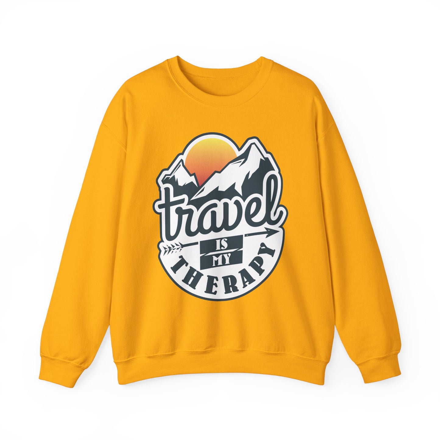 Travel Is My Therapy Unisex Heavy Blend™ Crewneck Sweatshirt