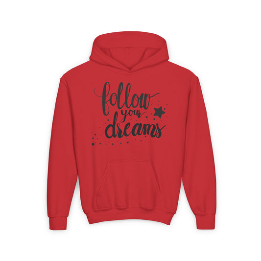 Follow Your Dreams Youth Heavy Blend Hooded Sweatshirt