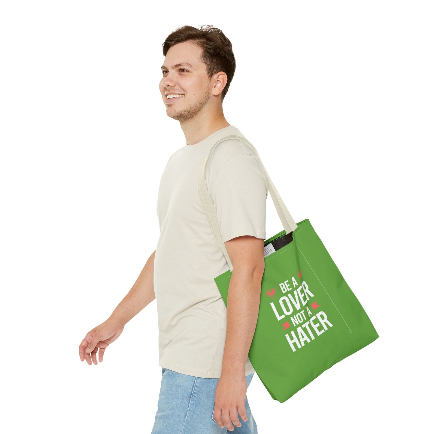 Be A Lover Not A Hater Tote Bag (AOP)