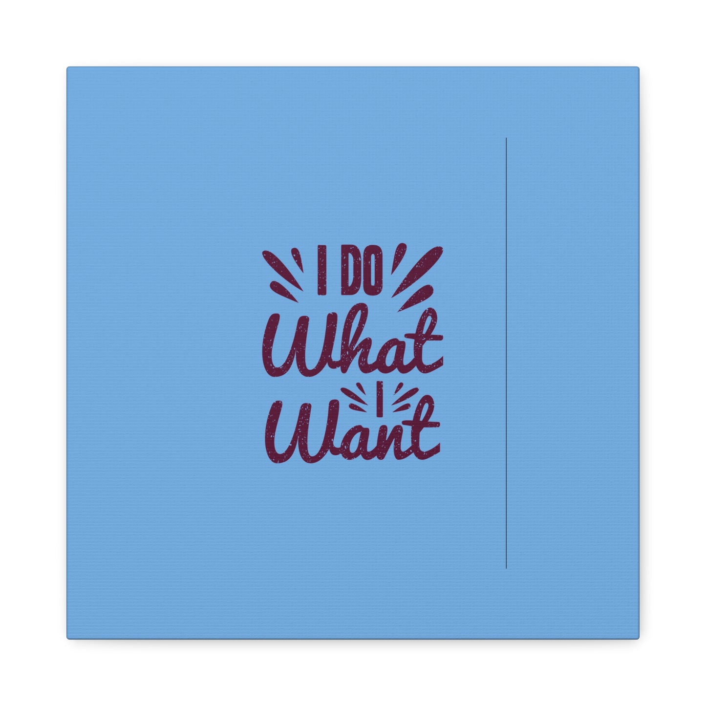 I Do What I Want Matte Canvas, Stretched, 1.25"