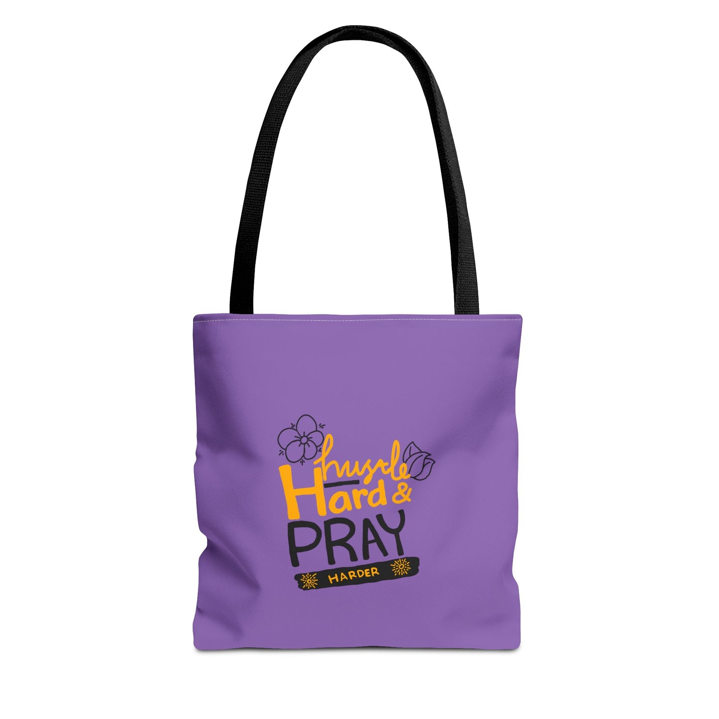 Hustle Hard And Pray Harder Tote Bag (AOP)