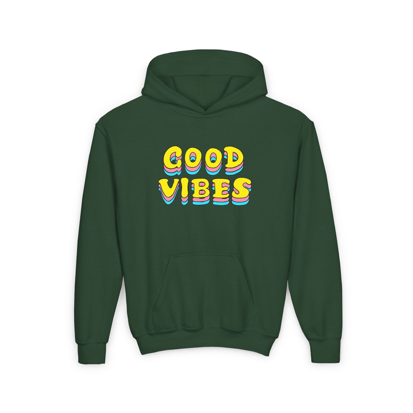 Good Vibes Youth Heavy Blend Hooded Sweatshirt