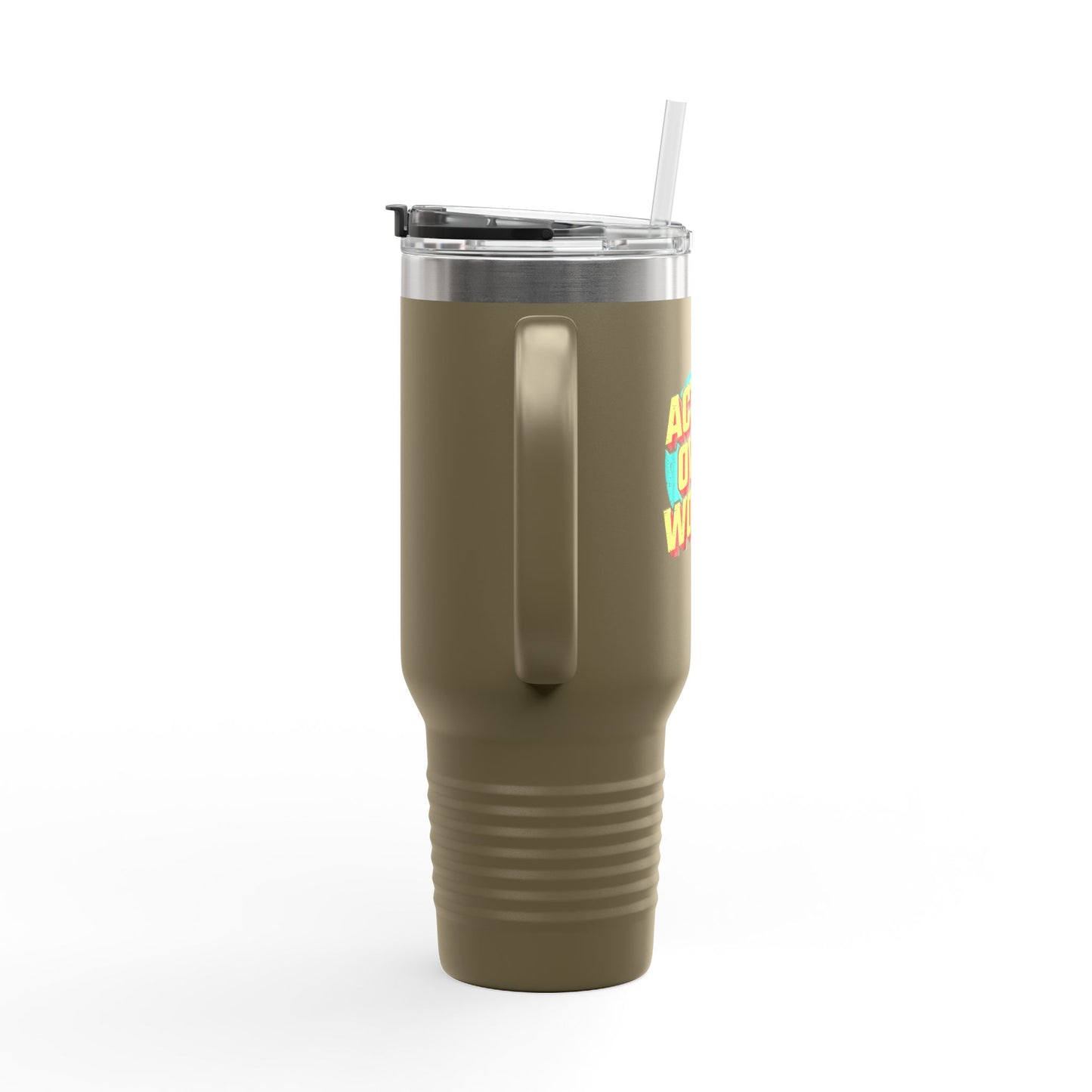Action Over Words Insulated Travel Mug, 40oz