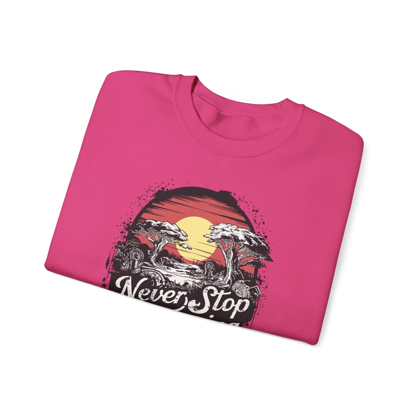 Never Stop Dreaming Big Unisex Heavy Blend™ Crewneck Sweatshirt