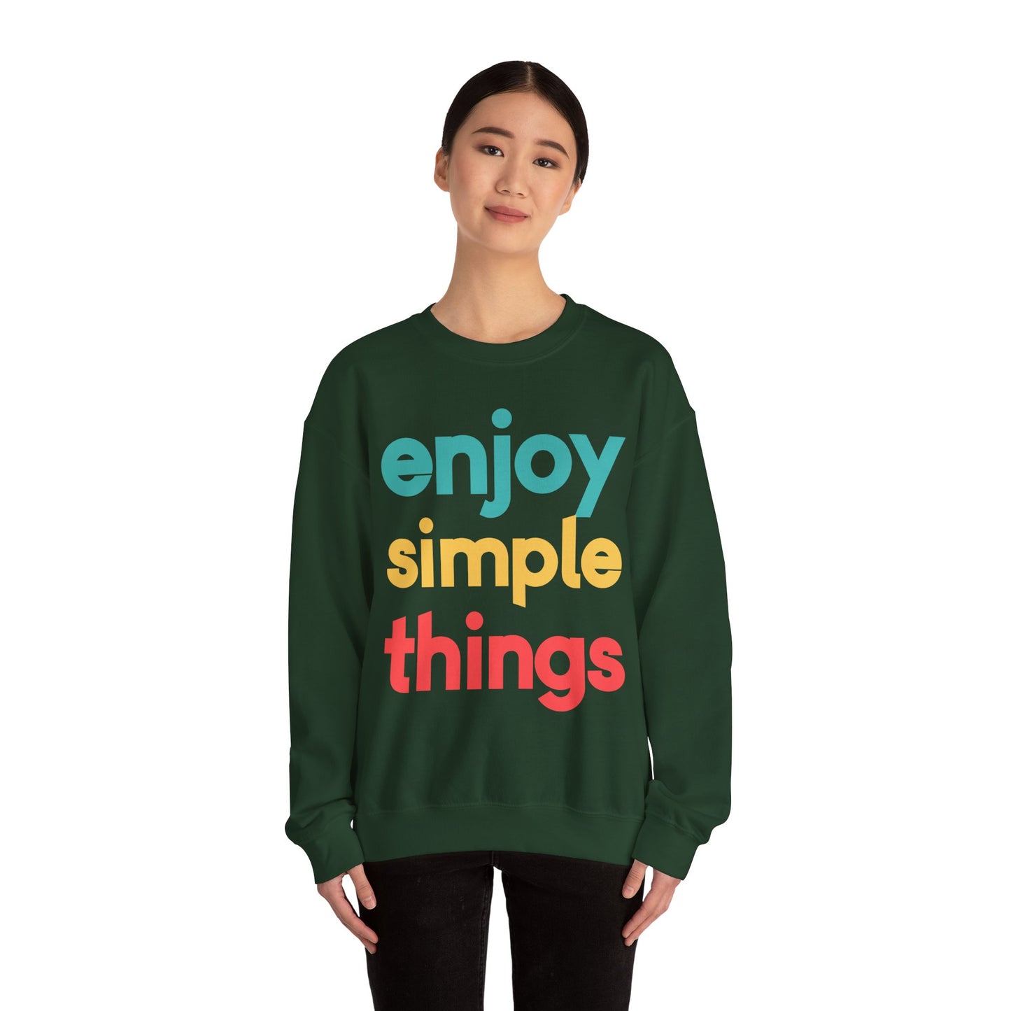 Enjoy Simple Things Unisex Heavy Blend™ Crewneck Sweatshirt