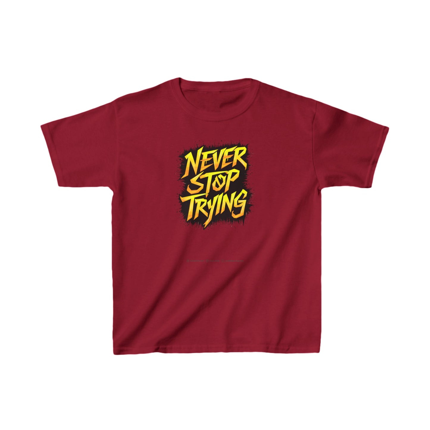 Never Stop Trying Kids Heavy Cotton™ Tee