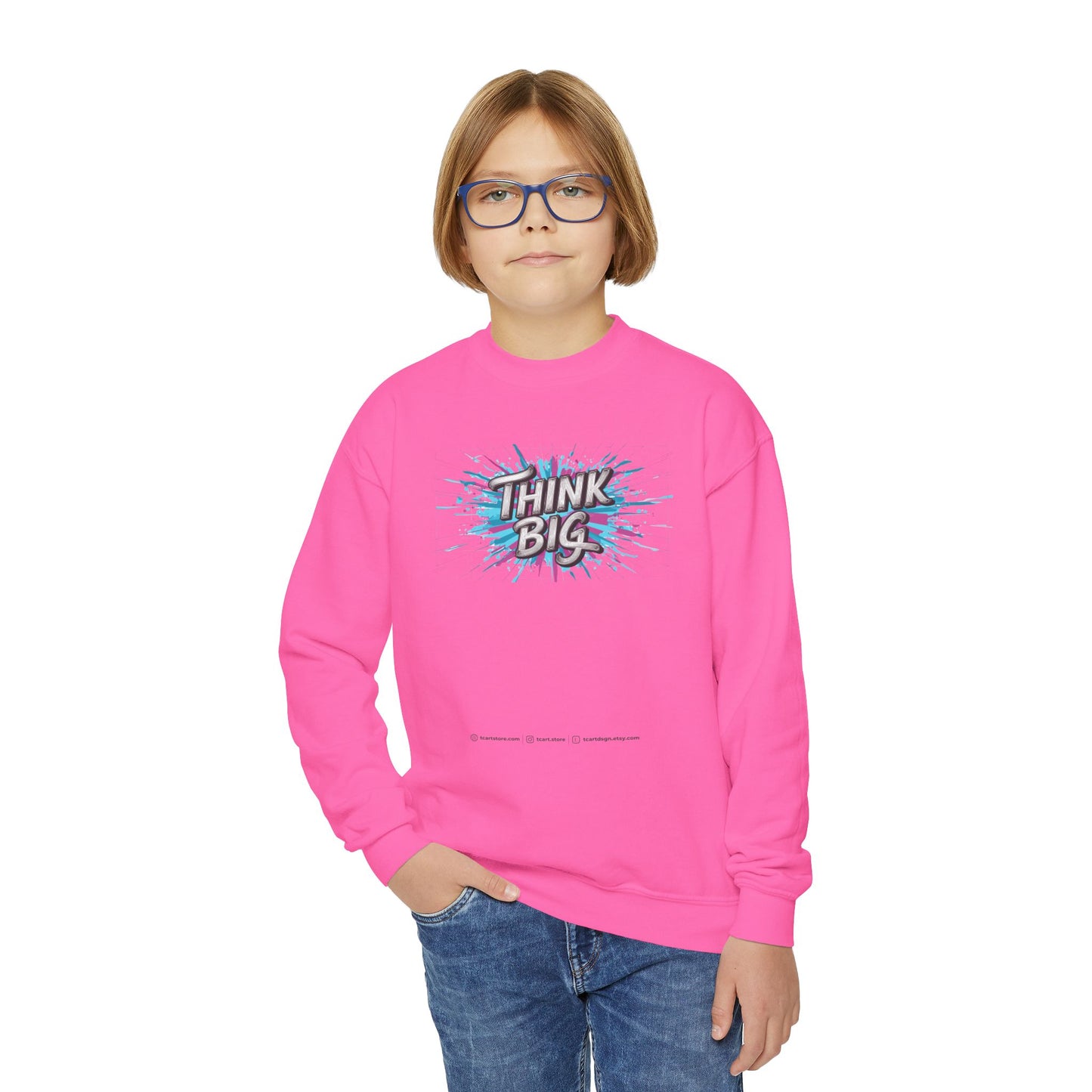 Think Big Youth Crewneck Sweatshirt