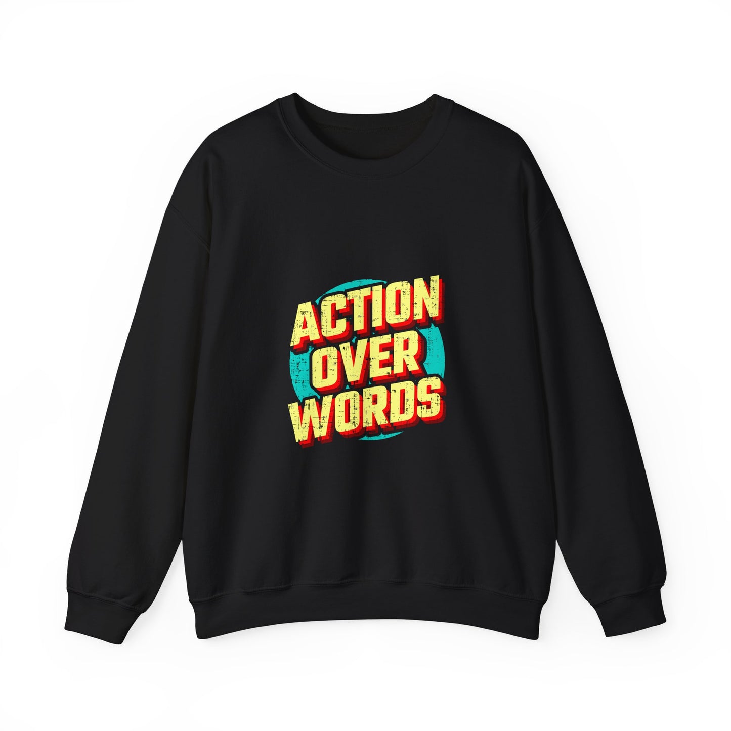 Action Over Words Unisex Heavy Blend™ Crewneck Sweatshirt