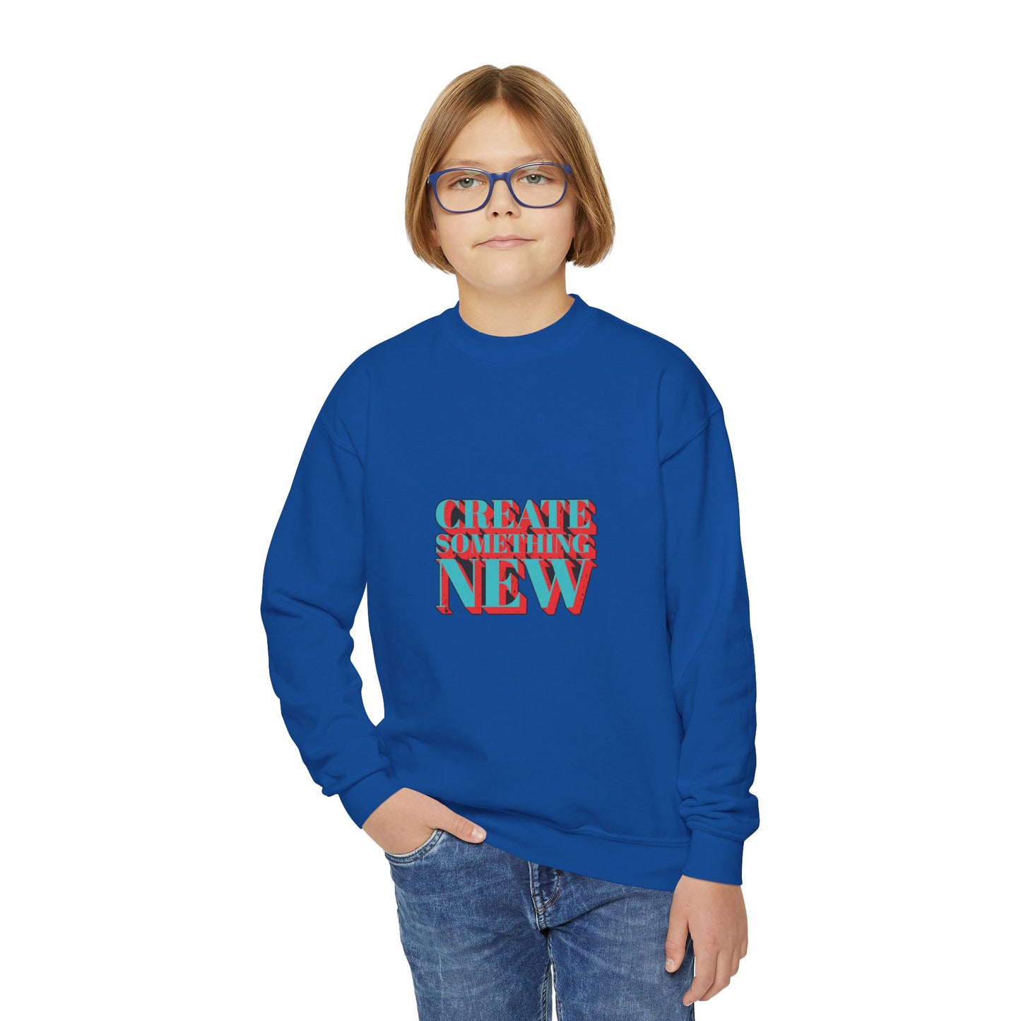 Create Something New Youth Crewneck Sweatshirt