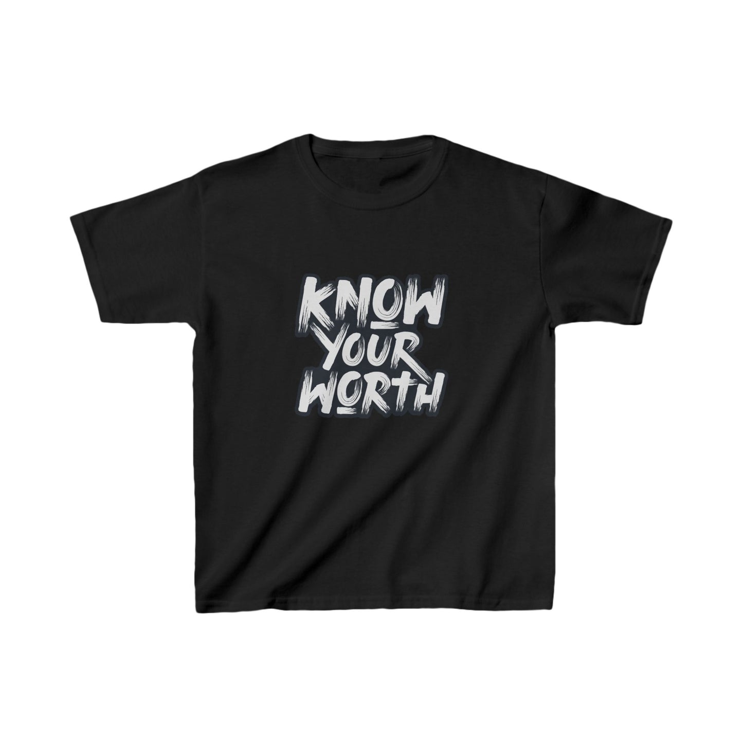 Know Your Worth Kids Heavy Cotton™ Tee