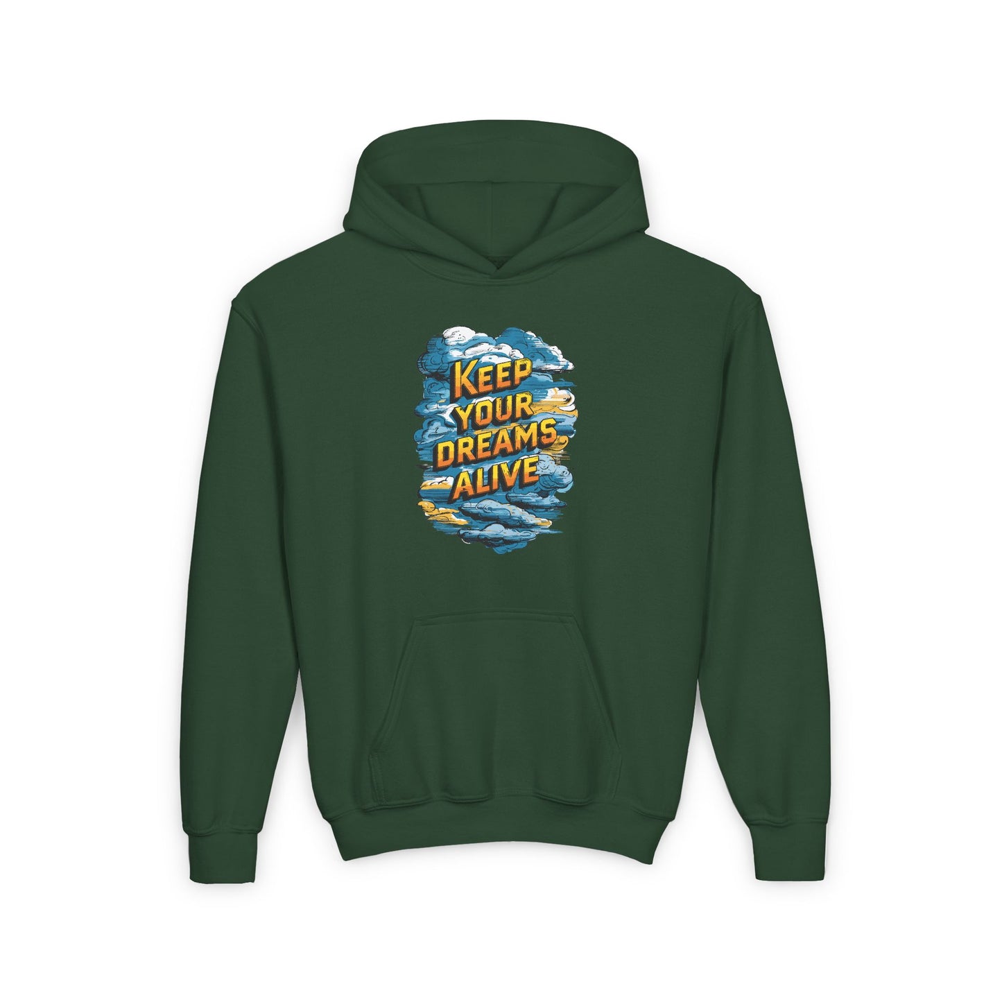 Keep Your Dreams Alive Youth Heavy Blend Hooded Sweatshirt